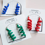 MONO: Spiral Squiggle Earrings