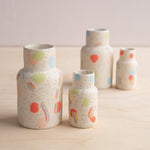Peaches: Speckled Nerikomi Bud Vase Set of 2