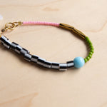 Loela: Check Beaded Dot Bracelet (Various)