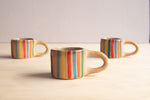 Melville Ceramics: Rainbow Stripe Espresso Cup