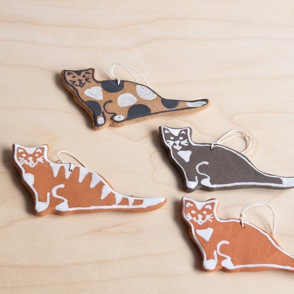 Melville Ceramics: Cat Ornament