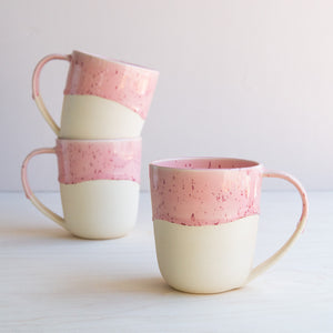 Korai Goods: Speckled Pink and Jade Mugs
