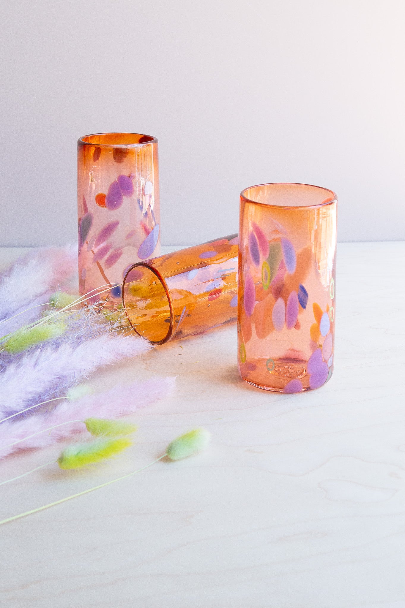 Tak Tak: Apricot Splatter Tumbler/Vase