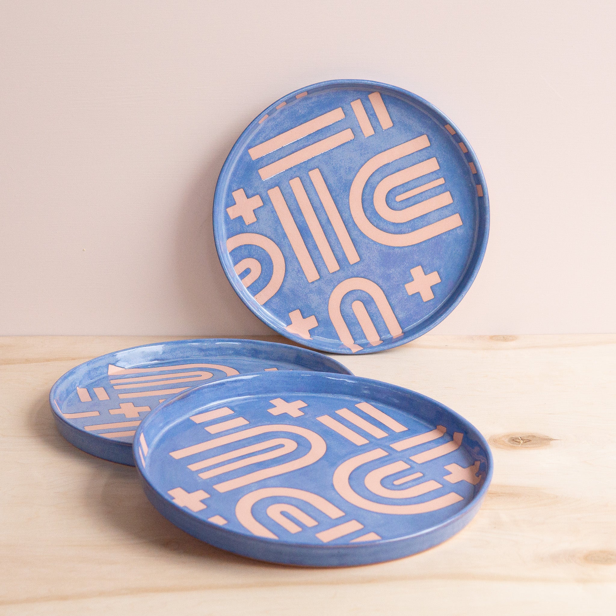 Del Norte Studio: Pink & Blue Serving Tray
