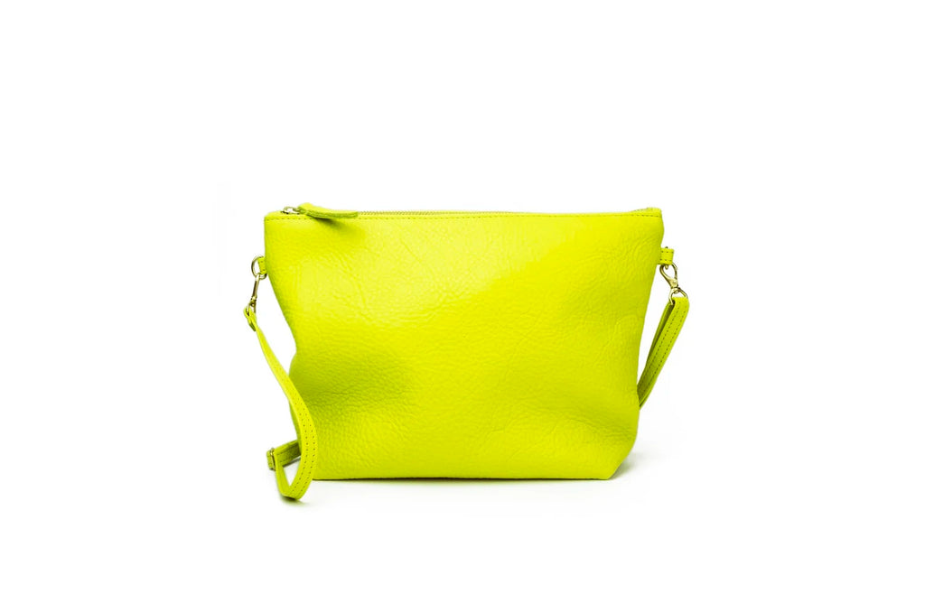 Primecut: Chartreuse Leather Mini Hobo