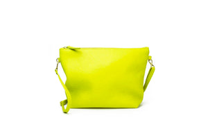 Primecut: Chartreuse Leather Mini Hobo