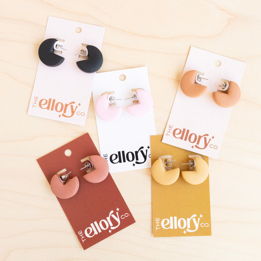 The Ellory Co: Chunky Hoop Studs