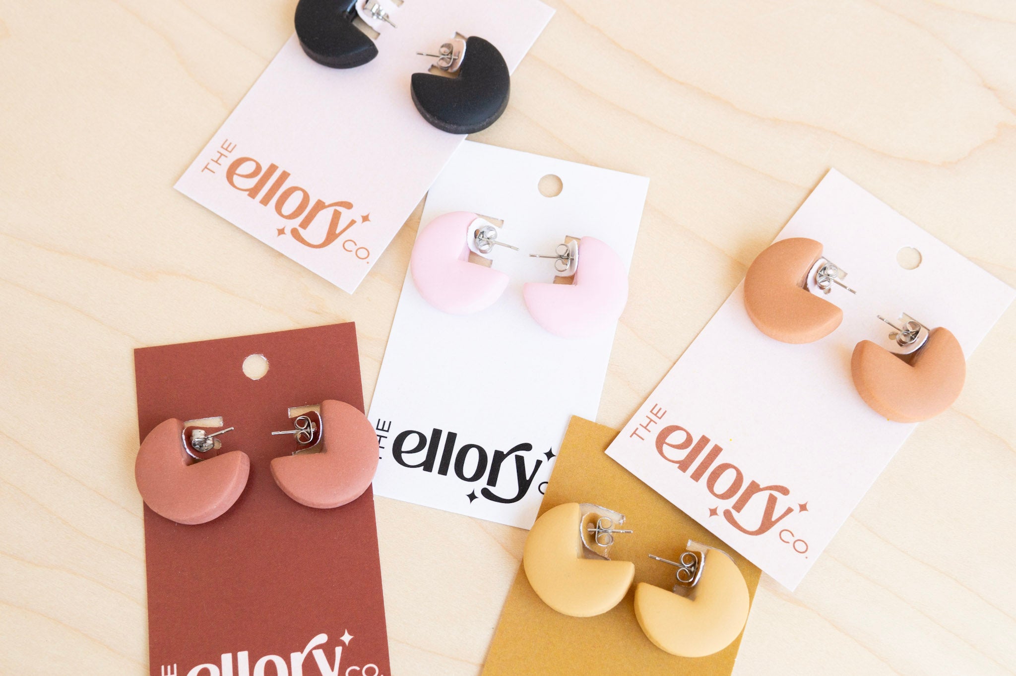 The Ellory Co: Chunky Hoop Studs