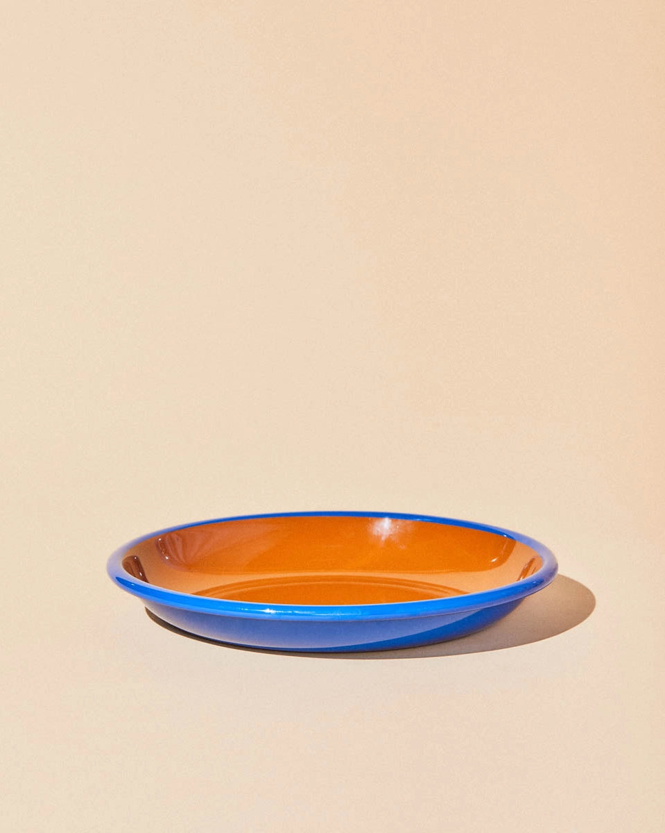 The Get Out: Navy Enamelware Plate