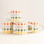 Jae Polgar: White Plaid Mug