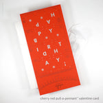 Inkello Letterpress: Pull-A-Pennant Bday/Valentines Card