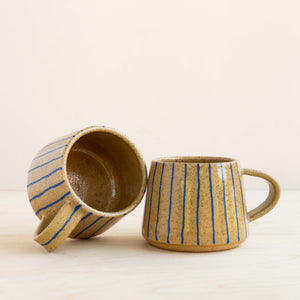 Void & Form Ceramics: Blue Lined Mug