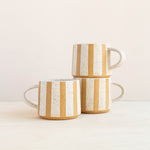 Void & Form Ceramics: Cream Striped Mug