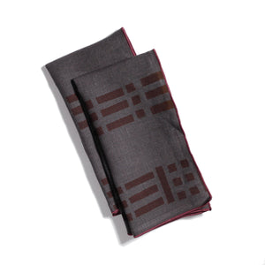 Willow Ship: Purple Weave Dinner Napkins (Set of 2)