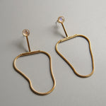 Lindsay Lewis - Snake Chain Arlo Earring with Moonstone