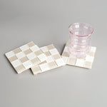 Subtle Art Studios: Glass Tile Coaster in Linen