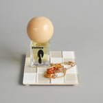 Subtle Art Studios: Glass Tile Coaster in Linen