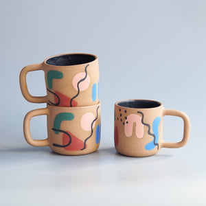Midsummer Studio: Muted Memphis Mug