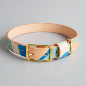 Glad & Young Studio: Hand Marbled Pet Collar