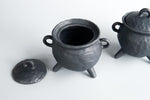 Moon Friend Studio: Footed Jar in Black