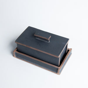 Moon Friend Studio: Butter Dish in Black
