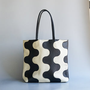Primecut: Waves Leather Tote