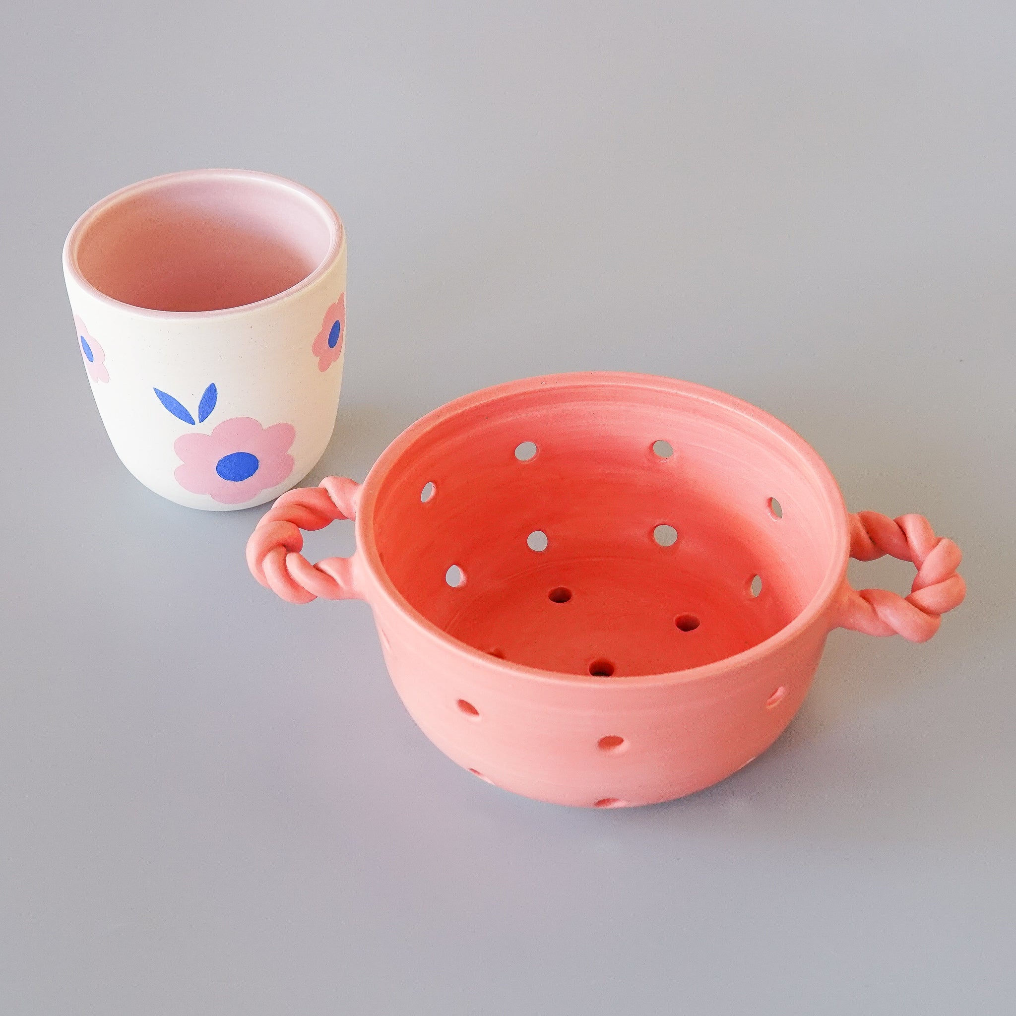 Earth and Her Flower: Braided Berry Bowl
