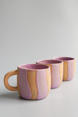 Nightshift Ceramics: Lilac Wave Mug
