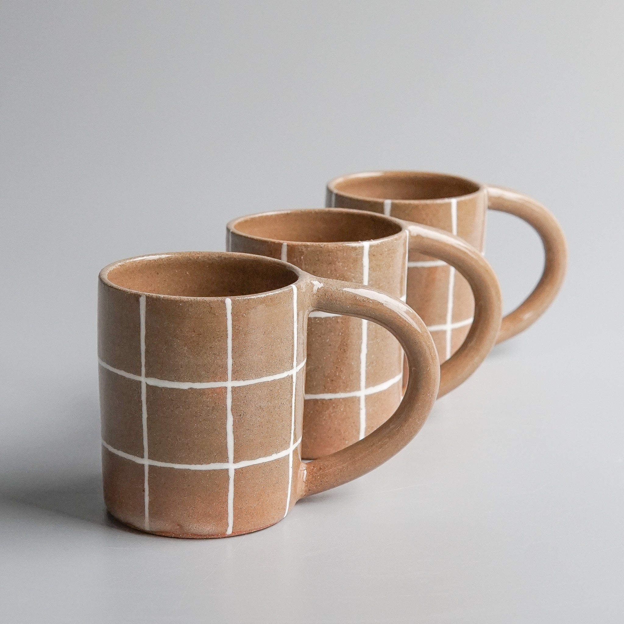 Nightshift Ceramics: Grid Mug in White