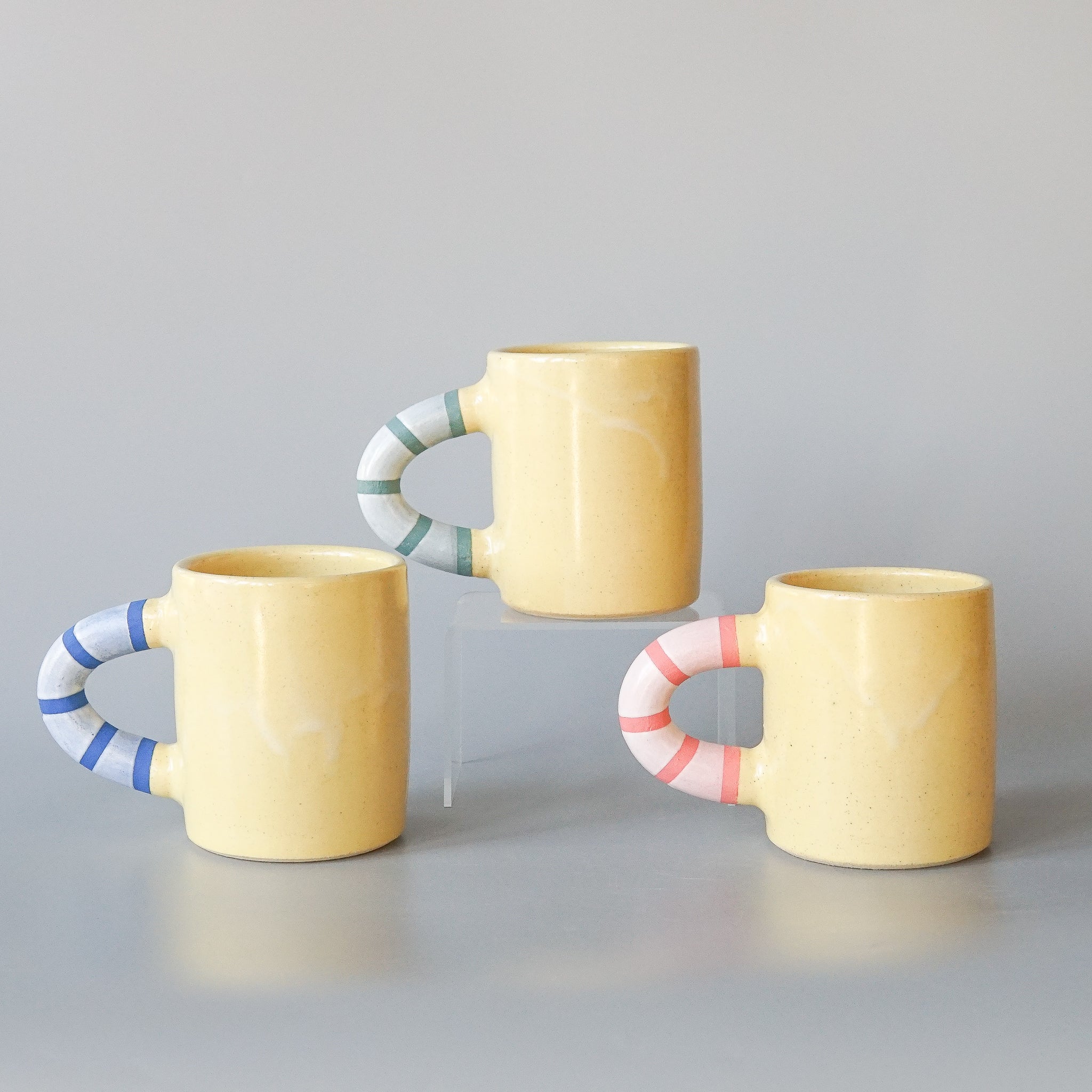 Bad Dogs Studio: Striped Handle Mug