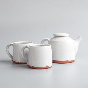 BW Pottery: Teapot + 2 Mugs (Set)