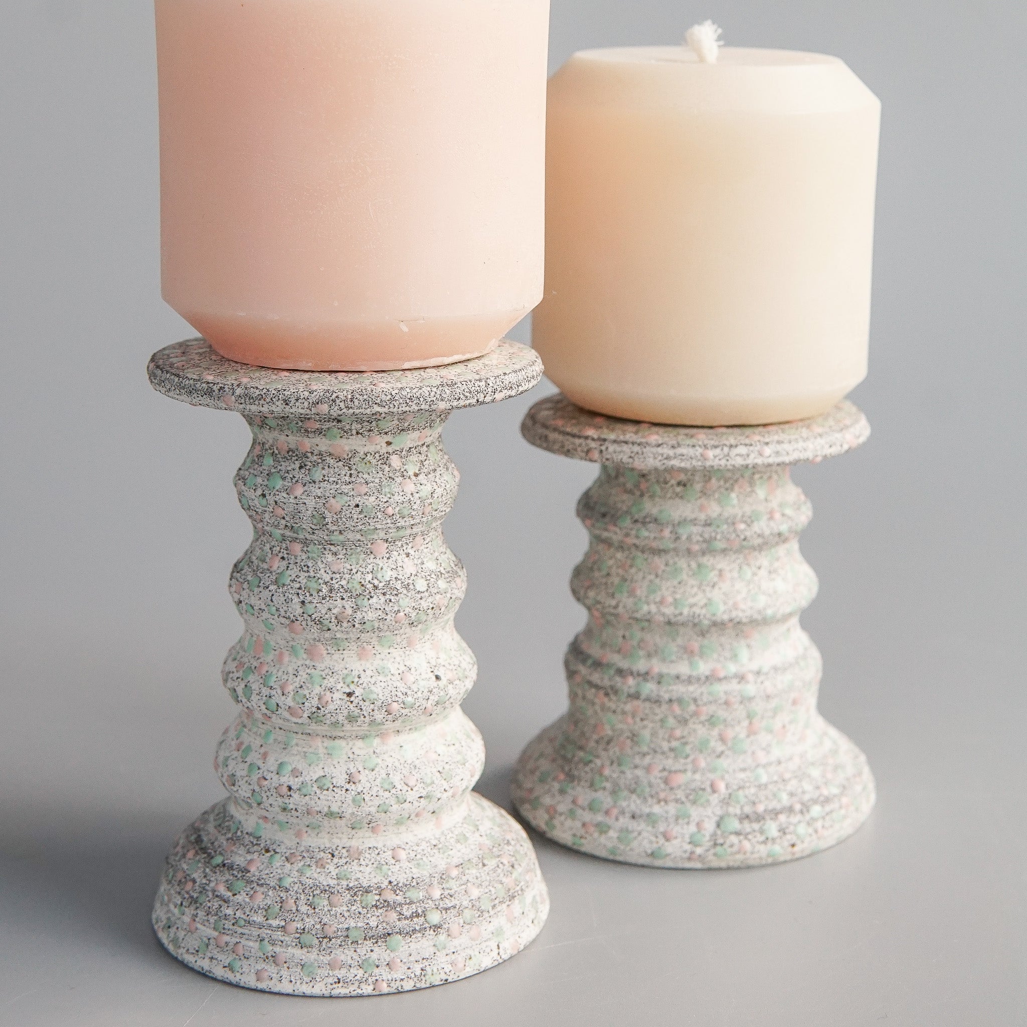 KFM Ceramics: Pillar Candle Holders (Set)