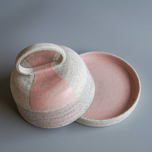 KFM Ceramics: Butter Dish in Light Pink