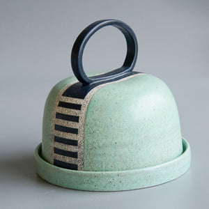 KFM Ceramics: Dash Butter Dish in Green