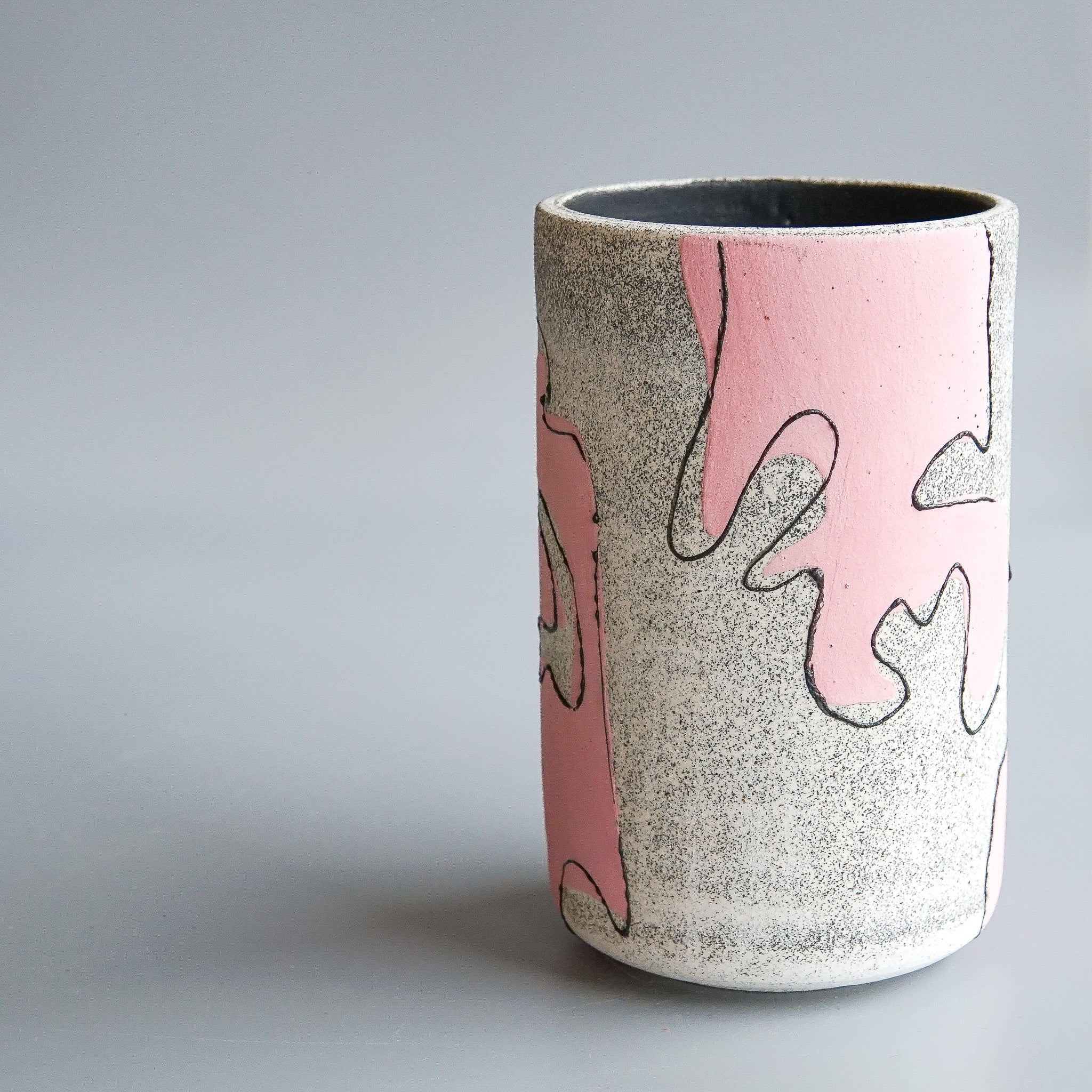 KFM Ceramics: Abstract Cylinder Vase