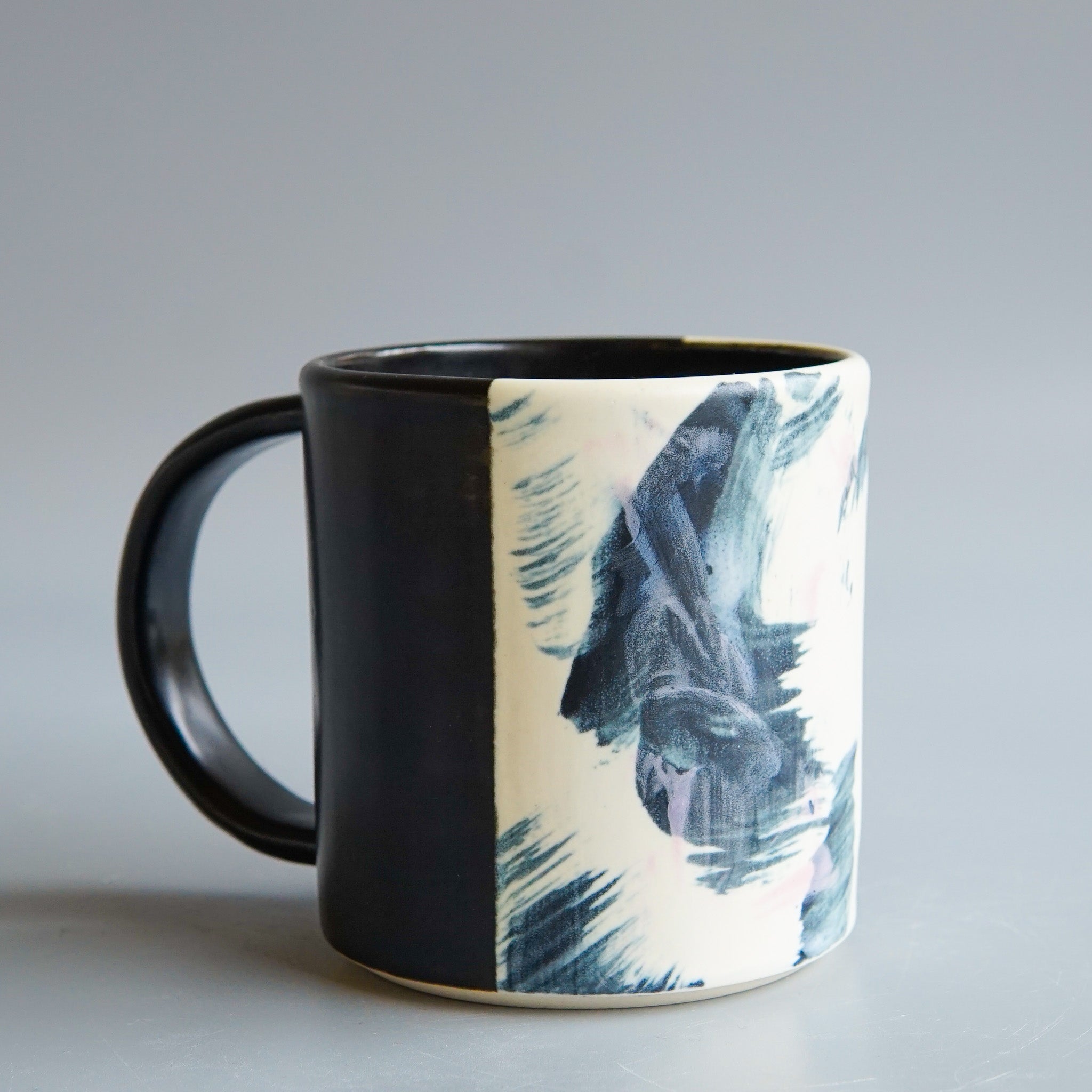 KFM Ceramics: 1/2 and 1/2 Mug