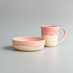 Korai Goods: Speckled Pink and Jade Mugs