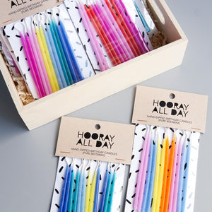 Hooray All Day: Beeswax Birthday Candles
