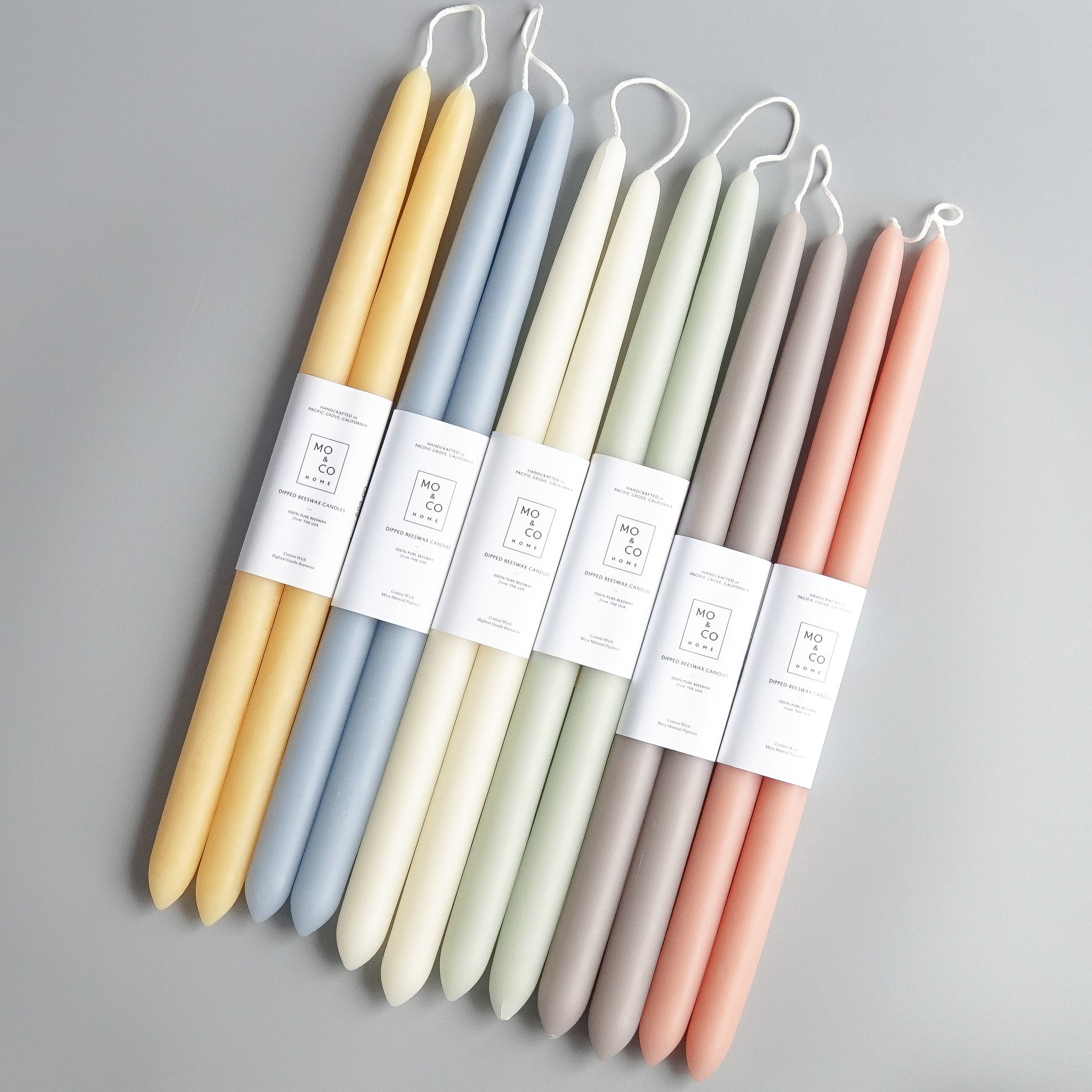 Mo&Co Home: Beeswax Taper Candles