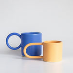 I And You Ceramics: Round Handle Mugs (Barcelona Artist)