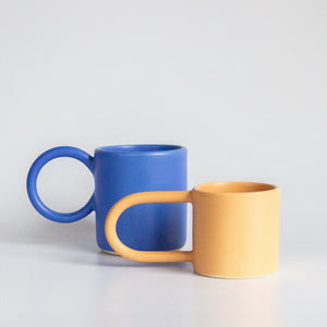 I And You Ceramics: Round Handle Mugs (Barcelona Artist)