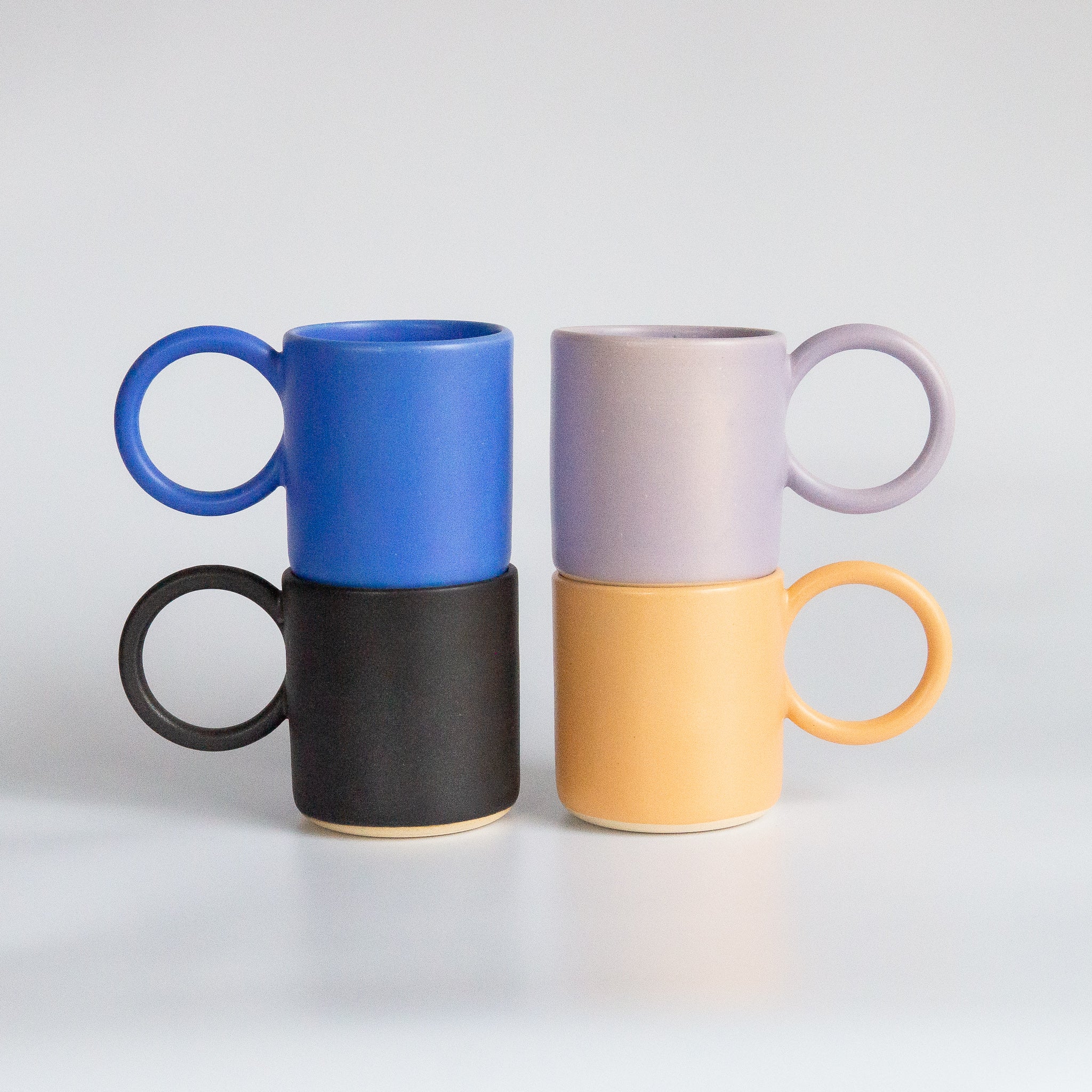 I And You Ceramics: Round Handle Mugs (Barcelona Artist)