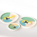 Technicolor Dino: Porcelain Plates