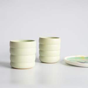 Earth and Her Flower: Green Pastel Bubble Cup