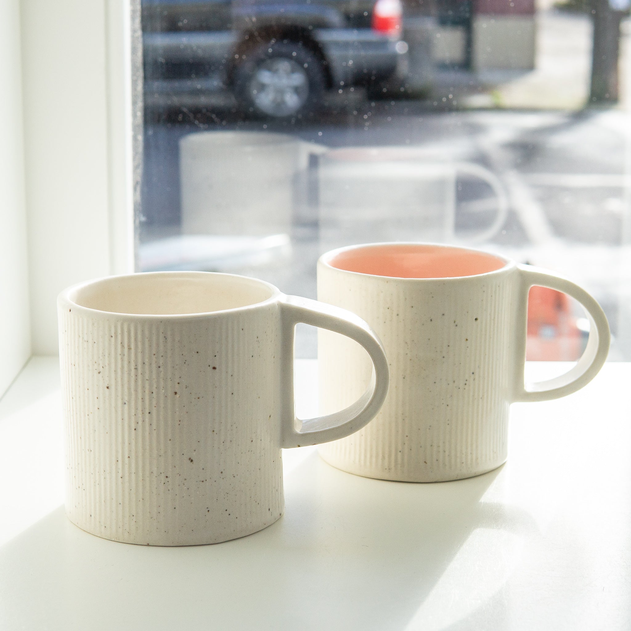 Milk Workshop: Stoneware Speckle Mugs