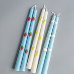 This Candle Is Lit: Hand Painted Candle Pair