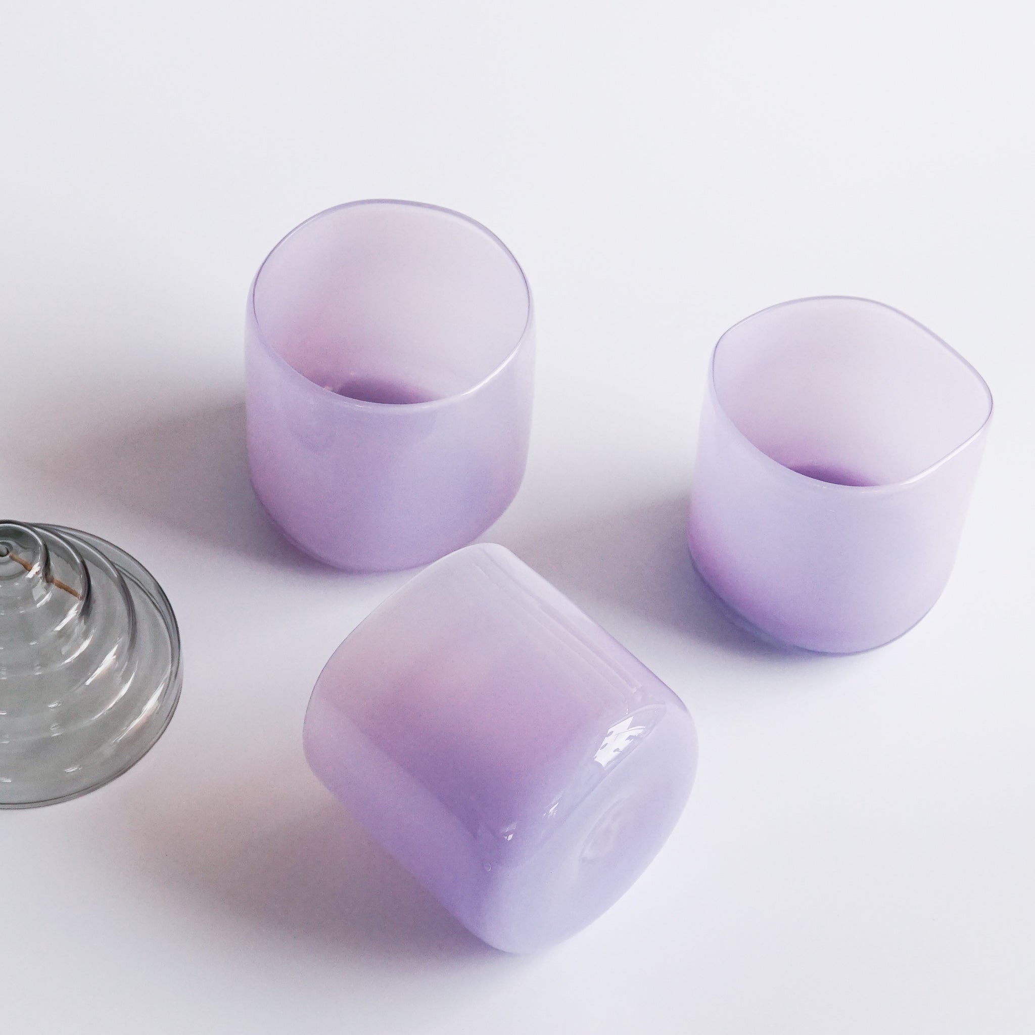 Gary Bodker: Lilac Organically Shaped Glasses