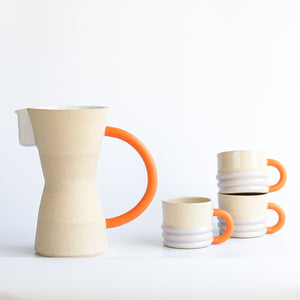 Milo Made: Extra Large Orange Jug (London Artist)