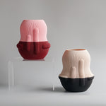 UAU Project: Pink/Maroon Eggplant Vase (Polish Artist)