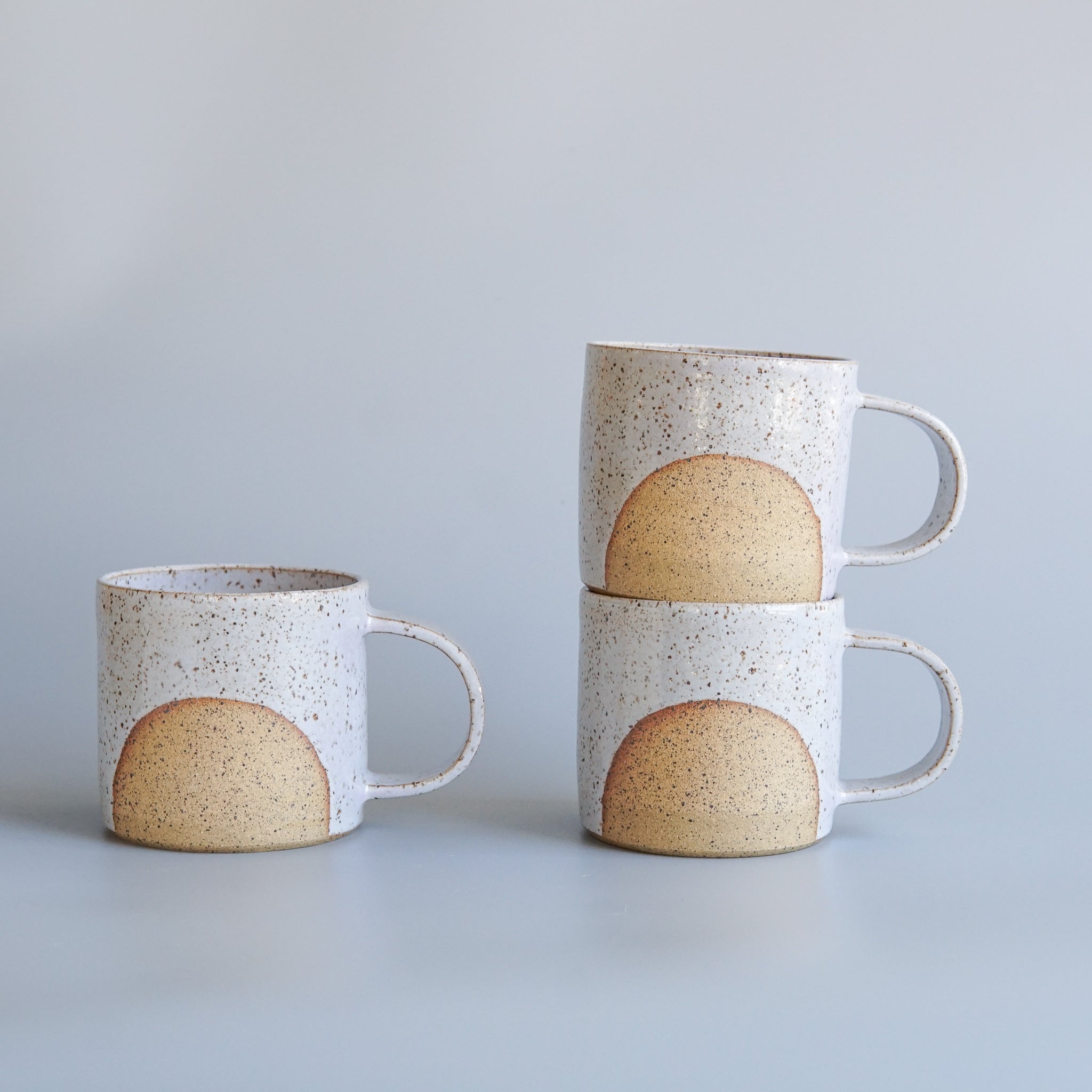 Earth and Her Flower: Ice Lottie Mug (grey w/ purple highlights)